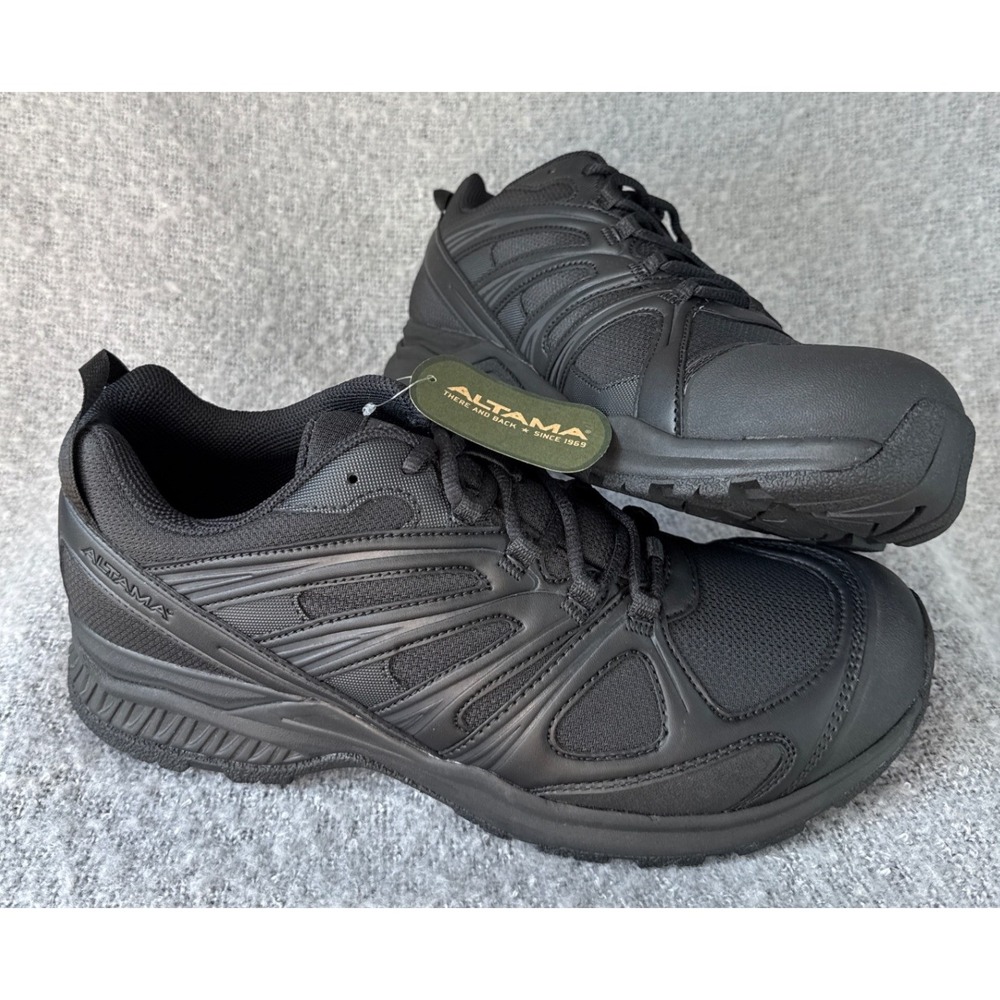 Altama Aboottabad Trail Low Wide Black Tactical Hiking Shoes 355001 Mens 12W NEW